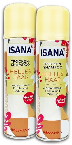 ISANA MED 2er Pack ISANA Trockenshampoo Helles Haar 2x 200ml