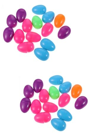 Vaguelly 30stücke Teiliges Bunter Ostereier Mit Überraschungsspielzeug Mini--ostereier Mit Auto Für Ostereiersuche Und Festlichkeiten Farben Zufällig