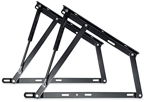 amuéblate online - Pack de Sistema Completo de Elevación Hidráulicos Profesional para Canapés, Incluye Bisagras Pistones Tornillería, Potencia 1400 NW (Cama de 135 y 140)