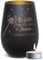 PR Print Royal Trauer Windlicht mit Gravur - Du fehlst - mit Name gravieren - Trauergeschenk, Gedenklicht, Geschenke für Trauernde | inkl. Teelicht, 450 ml, Schwarz/Gold