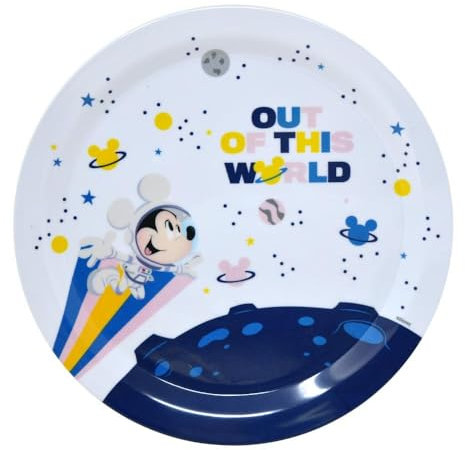Mickey Space 8 inches Out of This World Melamine Plate