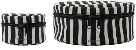 House Doctor - Topp Aufbewahrungsboxen, schwarz/off-white (2er-Set)
