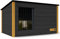 Outentin Hundehütte Outdoor Große Hunde - Modern und stilvolles Hundehaus XL - Luxus Hundehütte Outdoor - wasserdichte und isolierte Hundehütte - 105 x 71 x 64 cm (Grau - Gelb)