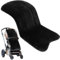 Kinderwagensitz Liner, 30x15 Zoll dicker Plüsch -Pram -Liner, weiche Kinderpecting -Sitz -Liner, Winter warmer Kinderwagenkissen für Baby Kinderwagen, Esstuhl (schwarz)