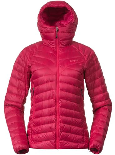 Bergans Damen Tind Light Down Hoodie Jacke, alpine rose, S