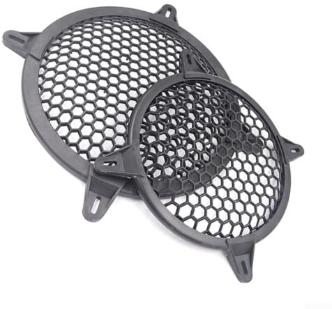 Babominimer 2 fundas protectoras redondas de malla para subwoofer de audio de coche de 12 pulgadas