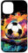 Hülle für iPhone 12/12 Pro Fußball Graffiti Hallenfußball Fußballplatz