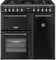 Stoves Richmond Deluxe 90cm Dual Fuel Range Cooker - Black - A/A/A Rated