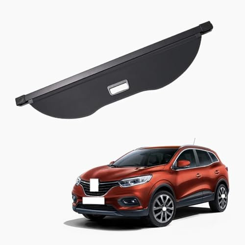 Auto Étagère Arrière Rétractable de Coffre Coffre de Arrière Panneau de Bouclier de Sécurité,Cache-Bagages Couverture de Cargaison pour Kadjar 2015-2022