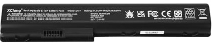 XClong 4400mAh GA08 DV7 Laptop Batterie pour HP Pavilion DV7-1000 DV7-1010 DV7-1020 DV7-1030 DV7-1040 DV7-1050 DV7-3111EA DV7-1153CA DV7-3020SA DV7-2030EA HDX18 DV7 DV8 Serie HSTNN-DB75 HSTNN-IB75