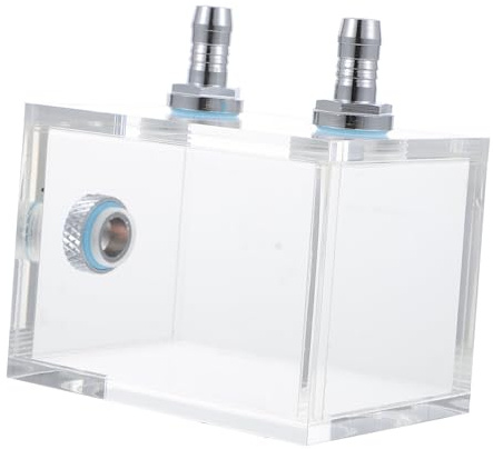 Toddmomy PC wasserkühlung Tank Reservoir aus Hochtransparentem Hitzebeständigem Acryl für Computer flüssigkeitskühlung Druckbeständig Langlebig Leak Geeignet für DIY PC wasserkühlsysteme