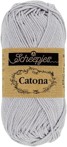 Scheepjes - Scheepjes Catona 074 Mercury Yarn - 1x50g (Pack of 6)