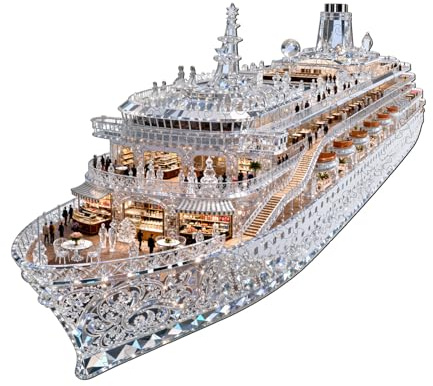 Blumuze Holzpuzzle Erwachsene, Glas-Kreuzfahrtschiff Holz Puzzle, Holzpuzzle Einzigartige Tierform Puzzleteile,Puzzles aus Tierteilen, Puzzle Holz Erwachsene mit Holzbox 65 Stück(S-21.5 * 19.5cm)