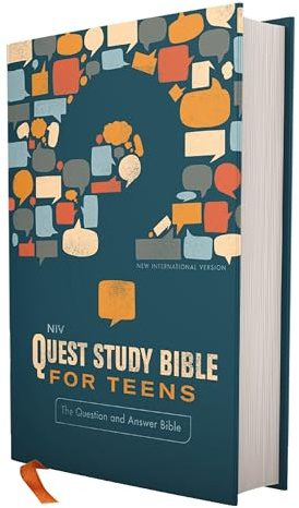 NIV, Quest Study Bible for Teens, Hardcover, Navy, Comfort Print: The Question and Answer Bible