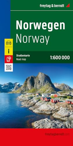 Norwegen, Straßenkarte 1:600.000, freytag & berndt (freytag & berndt Auto + Freizeitkarten)