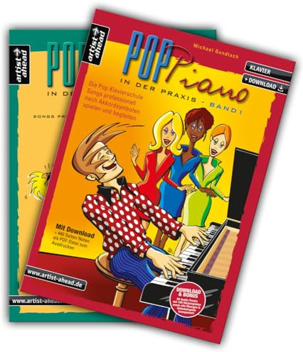 Pop-Piano in der Praxis – Band 1 + 2 im Set! Die Pop-Klavierschule – Songs professionell nach Akkordsymbolen spielen und begleiten (inkl. ... spielen und begleiten (inkl. CD & Download)