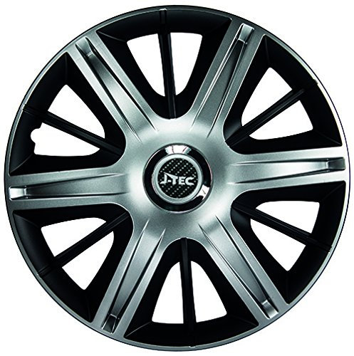 ZentimeX Z778346 Radkappen Radzierblenden universal 16 Zoll Silver Black