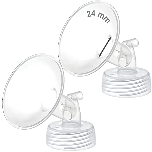 Maymom weithalspumpenteile für spektren s1 / s2 pumpen; inkl breiten mund flansche; nicht original flansch spektren; ersetzt spektren schild 24 mm zwei flansche