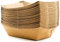 [100 x Large Paper Food Trays [900ml, 170mm x 250mm x 55mm] Brown Cardboard Boats with Organic Coating, Burger Nacho Hotdog , Cardboard Bowls, Burger Tray, Sandwich Tableware,