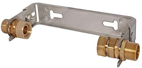 JS Wasserzähler-Bügel für Hauswasserzähler QN 6, DN 1 1/4 Zoll mit Baulänge 260 mm - verstellbar - edelstahl