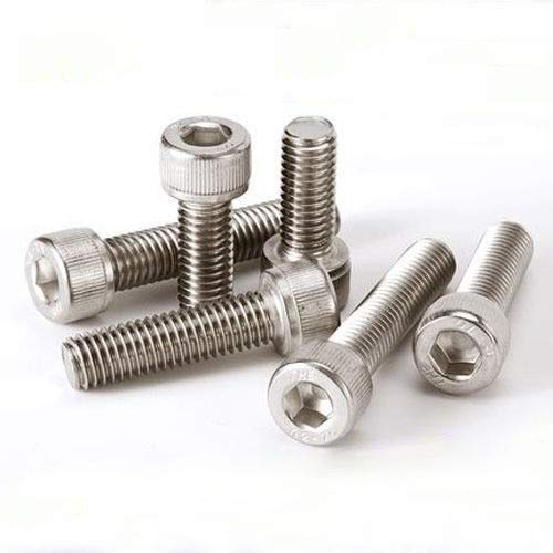 L-MEIQUN, M7 Inbusschrauben Hex Zylinderschraube Schraube Sicherungsmuttern Sechskantschrauben 16-30mm Länge Weiß (Größe : M7 x 30mm (5Pcs))