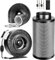 VIVOSUN Grow Tent Ventilation System Kit: 4 Inch 203 CFM Inline Fan with Speed Controller, 4 Inch Carbon Filter and 8 Feet Black Ducting with a Pair of Rope Hanger