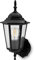 Lumiled Außenwandleuchte Vintage 230V Wandlampe Außenlampe Klassisch Wandleuchte Aluminium Schwarz Glas IP44 Wasserdicht für alle E27 Leuchtmittel Outdoor Außen Garten Retro Gartenlampe