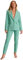 NA-KD Fitted Suit Pants Pantalones, Verde Eden, 34 para Mujer
