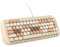 KNOWSQT Mechanical Keyboard, Ergonomic Compact Design 84 Keys LED Backlit Computer Keyboards, Frosted Round Keycap 12 Multimedia Keys for Mac OS PC - Milk Tea