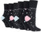 Gentle Grip - 6 Pairs of Cotton Rich Everday Ladies Non Elastic Socks (4-8 uk, GG219)