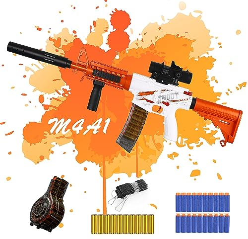 Spielzeug Pistole Kinder, Elektrische Toy Guns Pistolen Spielzeug Blasters, Schießspiele Spielzeug für Kinder und Mädchen Alter 7 8 9 10 11+ Jahre