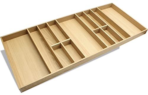 Besteckeinsatz EICHE 120er Schubl. B 1124 x T 472 mm passend für BLUM Legra 16 mm EASY Classic