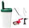 VandanCoop 1L Automatische Trinkflasche Kaninchen-Wasserflasche mit Metallbecher für Käfig, tropffrei Wasser-Futternapf Hasen-Wasserspender für kleine Tiere