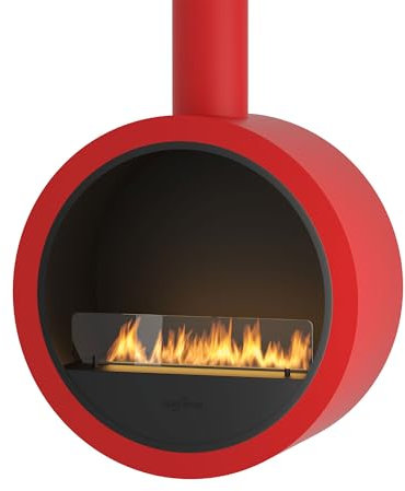 OutInFire Incyrcle Bioethanol-Kamin für die Decke, hängender Kamin, rund, zum Aufhängen