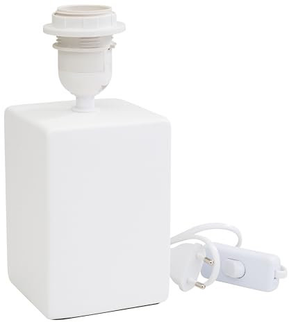 VBS Pied de lampe Rectangle 9x9x22cm Pied de lampe Éclairage Lampe Plafonnier Créatif Bricolage Moderne Stylisé Décoratif