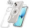 Czyoa für iPhone 13 Hülle, TPU Schutzhülle mit Magnetsicher mit 2 Stücke Schutzfolie + 2 Kameraschutz Displayschutzfolie für iPhone 13 6.1 - Transparent