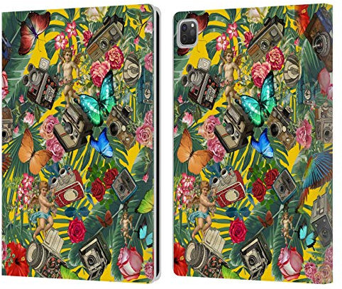 Head Case Designs Licenza Ufficiale Mark Ashkenazi Tropicale Divertente Vinate Giallo Vita da Banana Custodia Portafoglio in Pelle Compatibile con Apple iPad PRO 12.9 2020/2021/2022