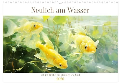 Neulich am Wasser (Wandkalender 2026 DIN A3 quer), CALVENDO Monatskalender: Bilder, die die Fantasie anregen (CALVENDO Tiere)