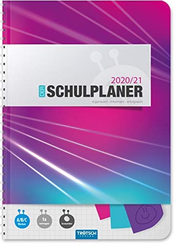 Trötsch Schulplaner Pink 2020/2021: Wire-O-Bindung