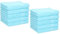 Betz 10 Stück Seiftücher Seiftuch Seiflappen Set Palermo 100% Baumwolle Größe 30x30 cm Farbe türkis