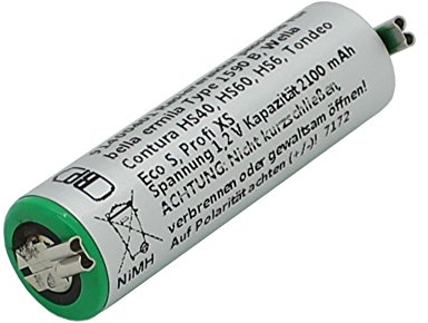 Gopacks Ersatz Akku für Haarschneider Wella Contura HS40 HS41 Bella Ermila GP180AAH 1590B Tondeo Eco S Tondeo Profi XS Accu Batterie Battery Bateria