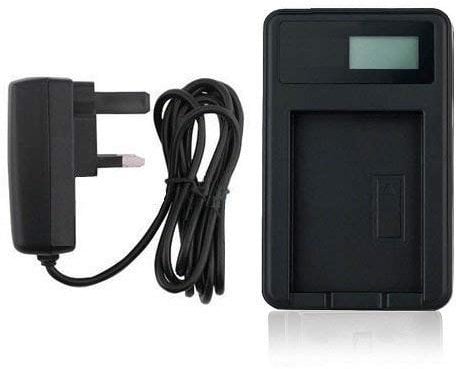 Mains Battery Charger for Nikon 1 V1, Nikon D600, D610, D750, D800, D810, D810A, D7000, D7100 and D7200 D-SLR Cameras - Smart LCD Display For Accurate Battery Charge Status