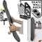 MEOLLO Skateboard Wandhalter (100% Stahl) (2 X Weiß)