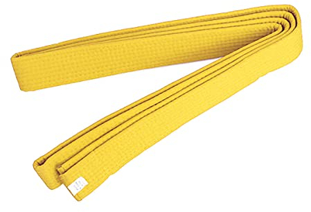 QYUU Double Wrap Taekwondo Gürtel Karate Judo Hapkido Kampfsport Uniform Farbe Rank Gürtel 220 cm Gelb
