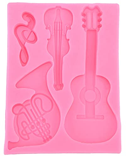 Backform, Silikon Schokoladenform S¨¹?igkeiten Form Musikinstrument Geformt Fondantform B?ckerei Dekoration Werkzeug