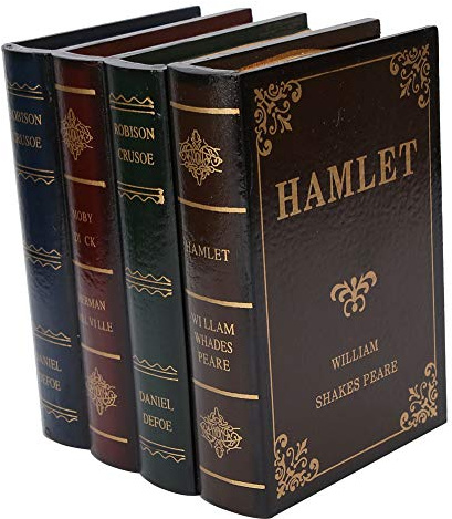 Book Shaped Box Jewelry Storage Case Vintage Exquisite Storage Box Home Decoration Office Bookcase Ornaments