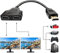 Azuxreza Adaptador Divisor HDMI 1080P Macho a Doble Hembra de 1 a 2 Vías para HDTV, LED, Monitor LCD y Proyectores - Soporta Dos Televisores al Mismo Tiempo