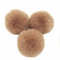10 STK 8cm Pompons Kunstfell Kaninchenfell Fellbommel,Kunstpelz Pom Pom Ball Plüschbälle Bommeln für DIY Handwerk Mützen Anhänger Dekoration Damen Mädchen Taschenanhänger Schlüsselanhänger,Kamel