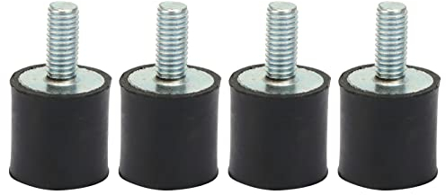 4 Stück M3 M5 Gummihalterungen, Gummilager M5, Stoßdämpfer-Gummiisolatorhalterungen Anti-Vibrations-Silentblock-Auto-Boot-Spulen(VD15*15 M5*12)