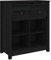 Tidyard Sideboard Kommode Anrichte Schrank Küchenschrank Mehrzweckschrank Beistellschrank Schubladenschrank 70 x 35 x 80 cm (B x T x H) Mit 2 Schubladen und 4 Fächern,Massives Kiefernholz,Schwarz